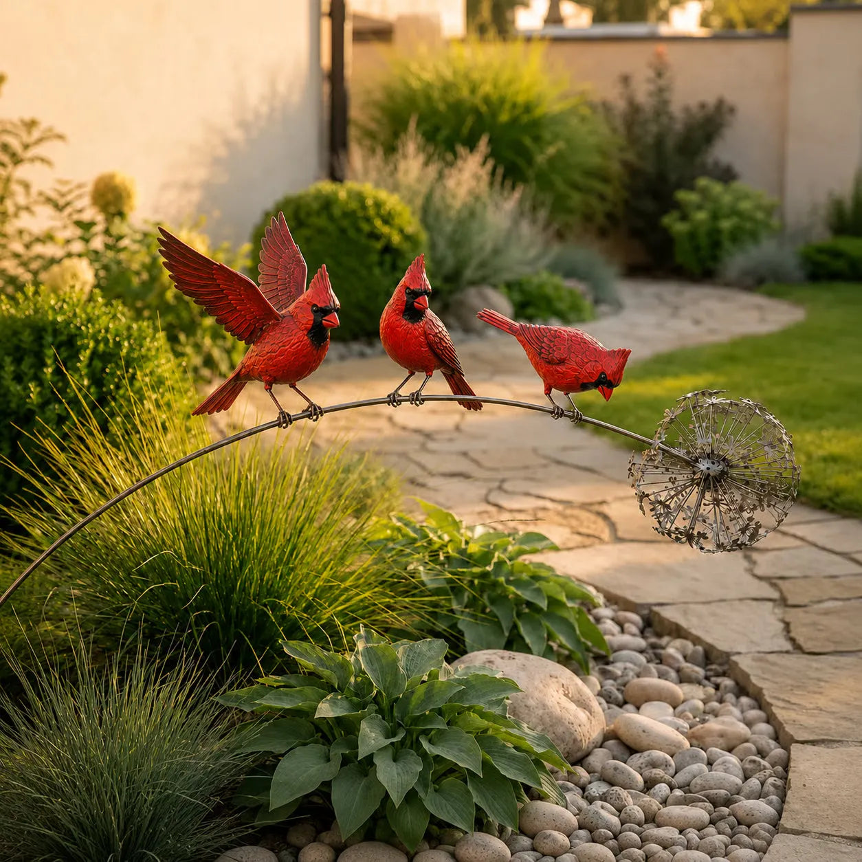 🕊️Robin Garden Stake 🤍- Family is Nearby Garden Decoration