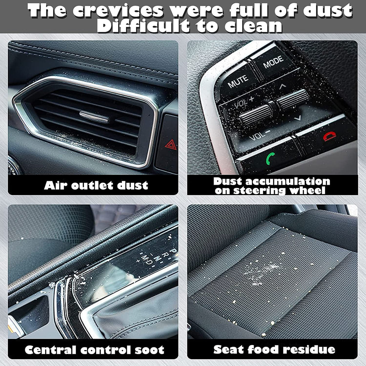 🚗Car interior cleaning brush with logo