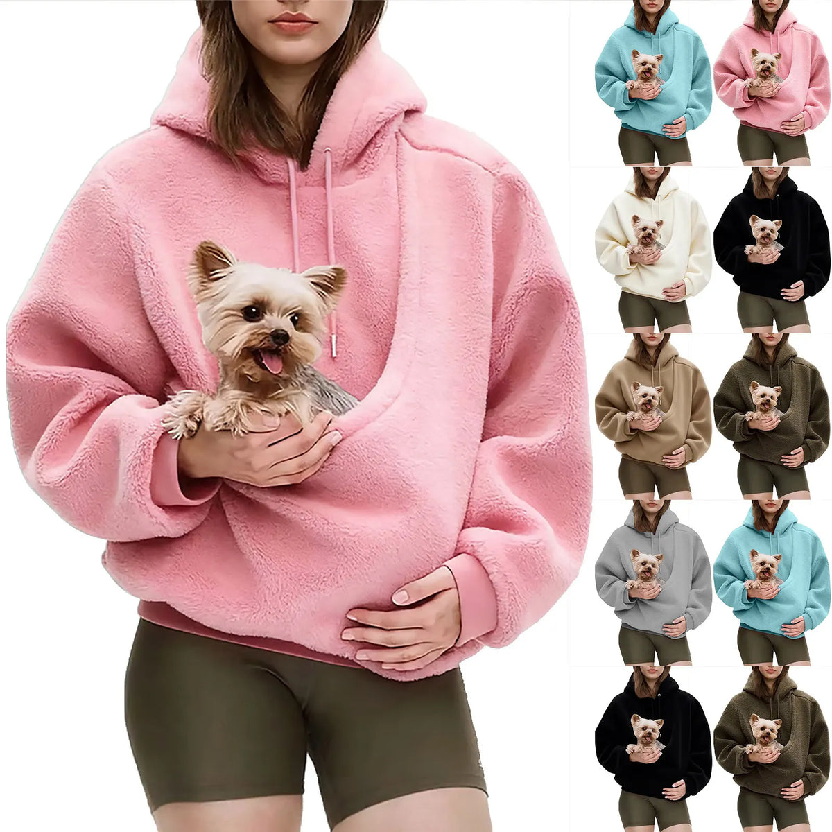 🧸New Bestsellers — 50% Off 🐱Women's Kangaroo-Pocket Pet-Carrying Hoodie