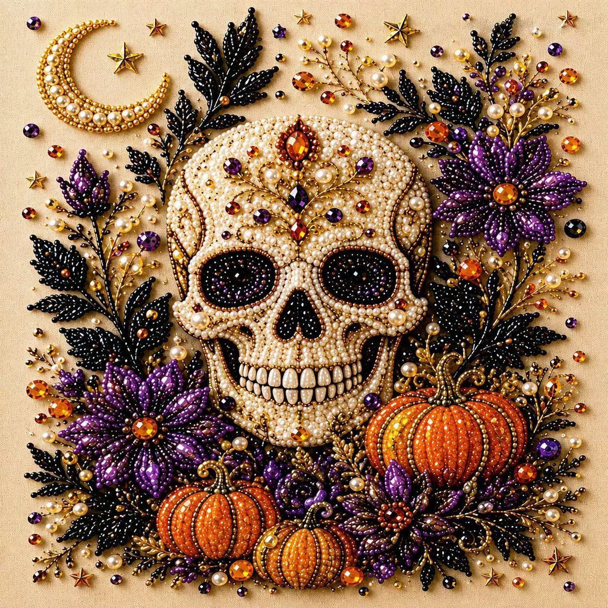 🎃👻Halloween Ghost Pearl Art DIY Kit