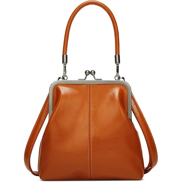 Women's Leather Kiss Buckle Crossbody/Shoulder Bag