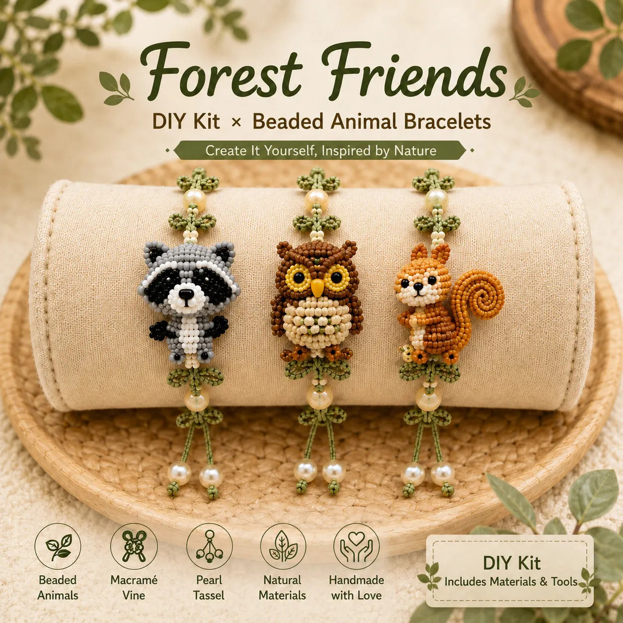 🦋Animal Beaded Bracelet DIY Kit Series🐞