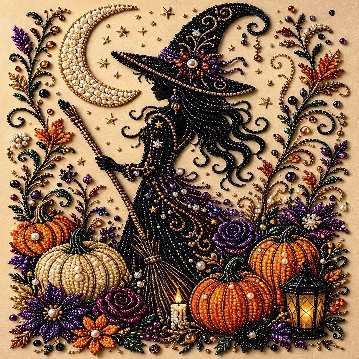 🎃👻Halloween Ghost Pearl Art DIY Kit