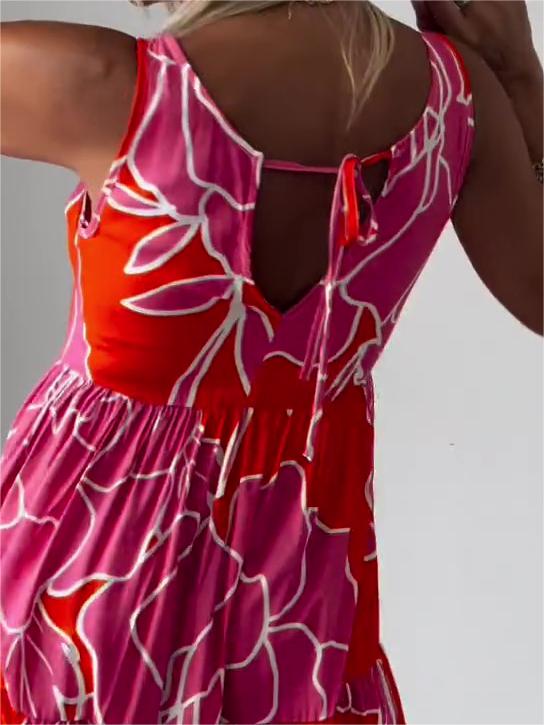 Off The Shoulder Printed Dress