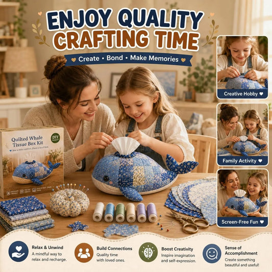 ⚡New Arrival🧵DIY Animal-Themed Patchwork-Style Tissue Box Kit