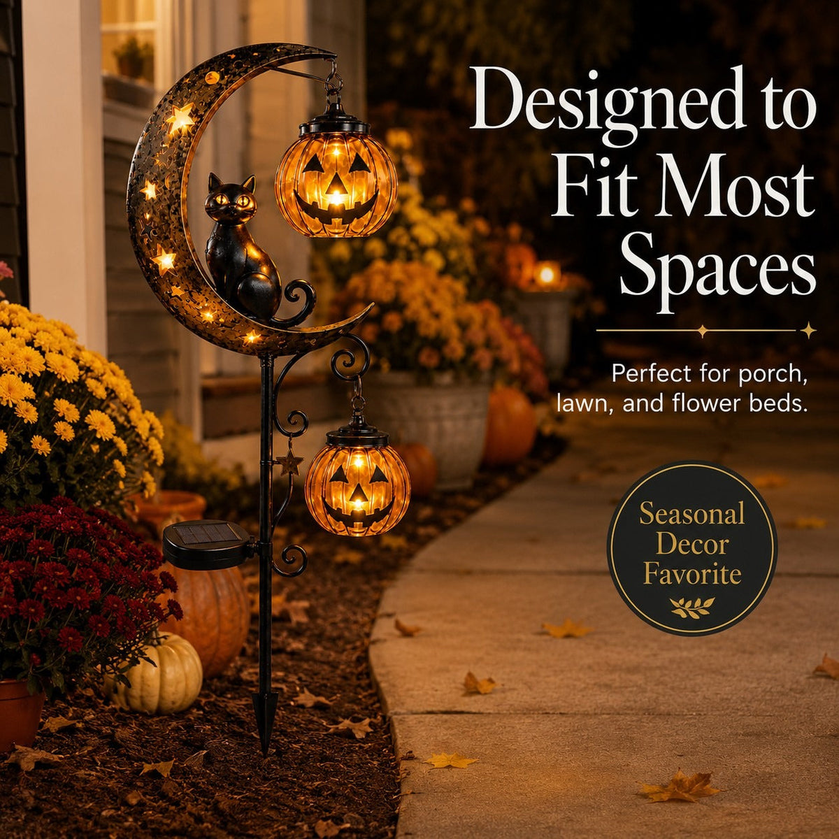 🎃 Halloween Early Bird Sale 🎃Pumpkin Moon Garden Stake Light