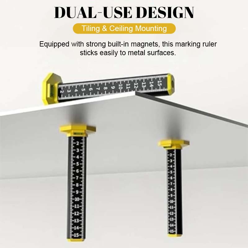 📏Precision in Every Line:Ceiling & Tile Leveling Ruler🧱
