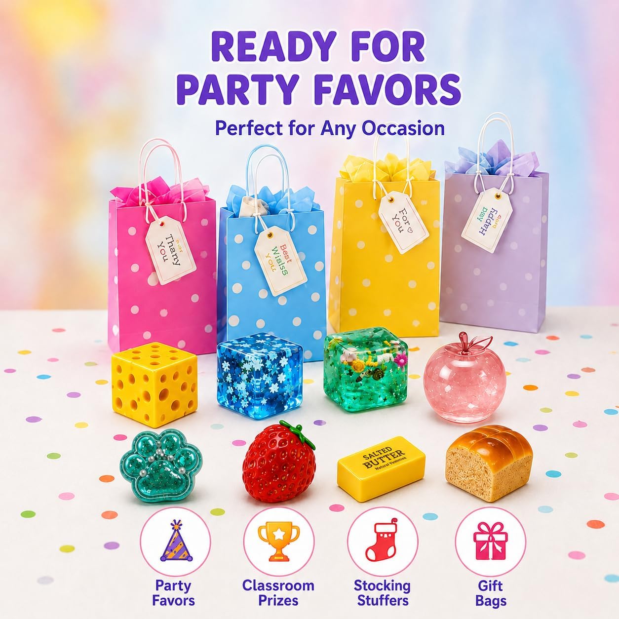 🚨🎁Fun for the Whole Family –Fun Stress-Relief Toy Set (8-Piece Pack)
