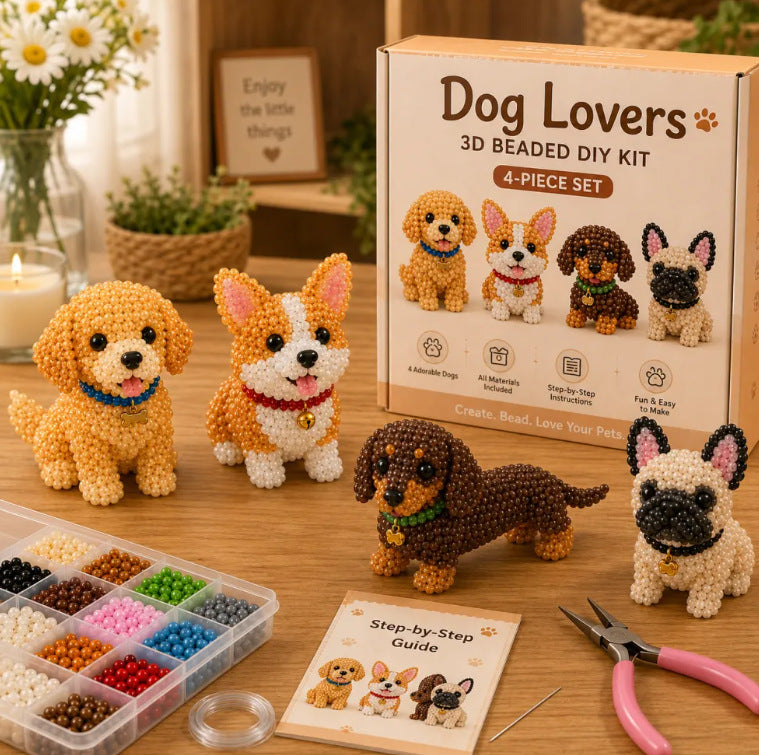 🦌Most Popular🧵Mini 3D Beaded Animal Craft Kit