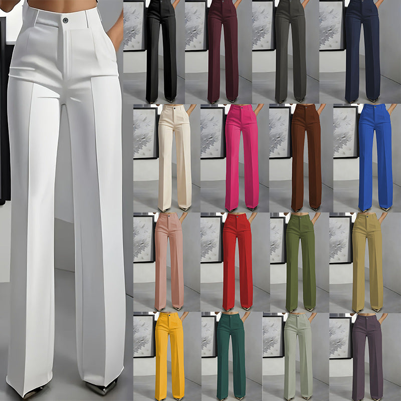 🎉🎉New high-waisted, straight-leg, minimalist suit pants