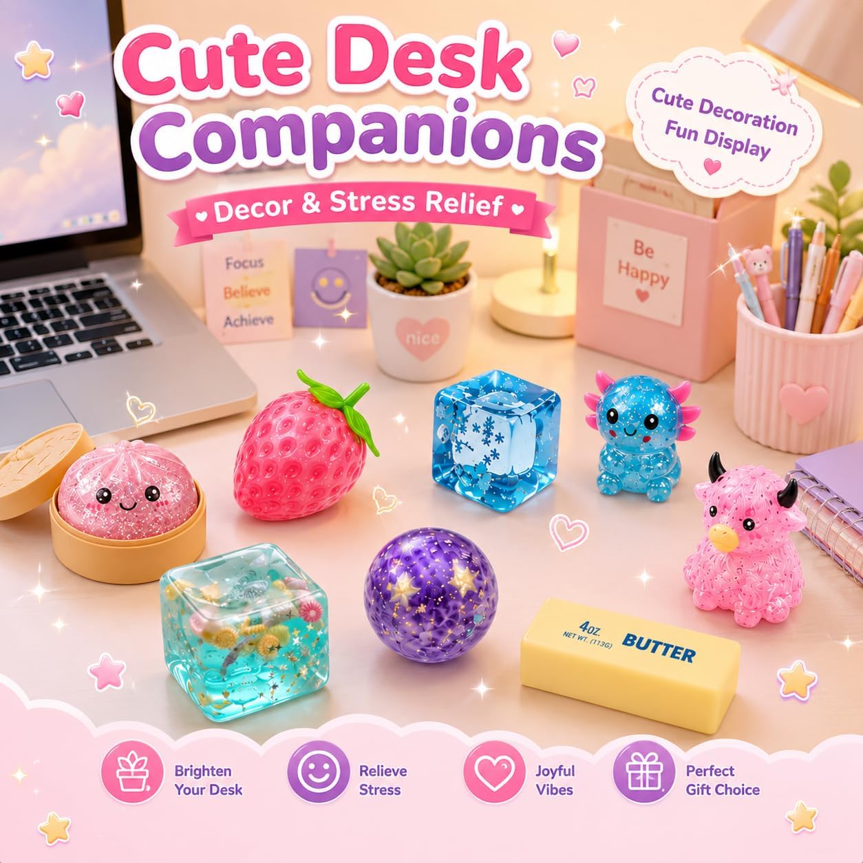 🚨🎁Fun for the Whole Family –Fun Stress-Relief Toy Set (8-Piece Pack)