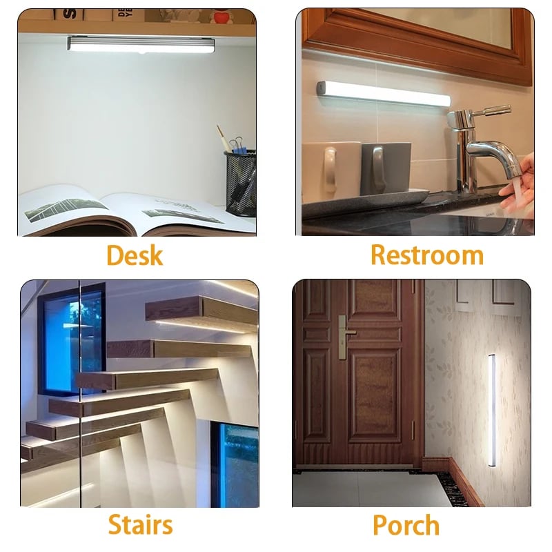 🔥Punch-free Smart Sensor Magnetic Rechargeable LED Lights✈Fast Worldwide Shipping