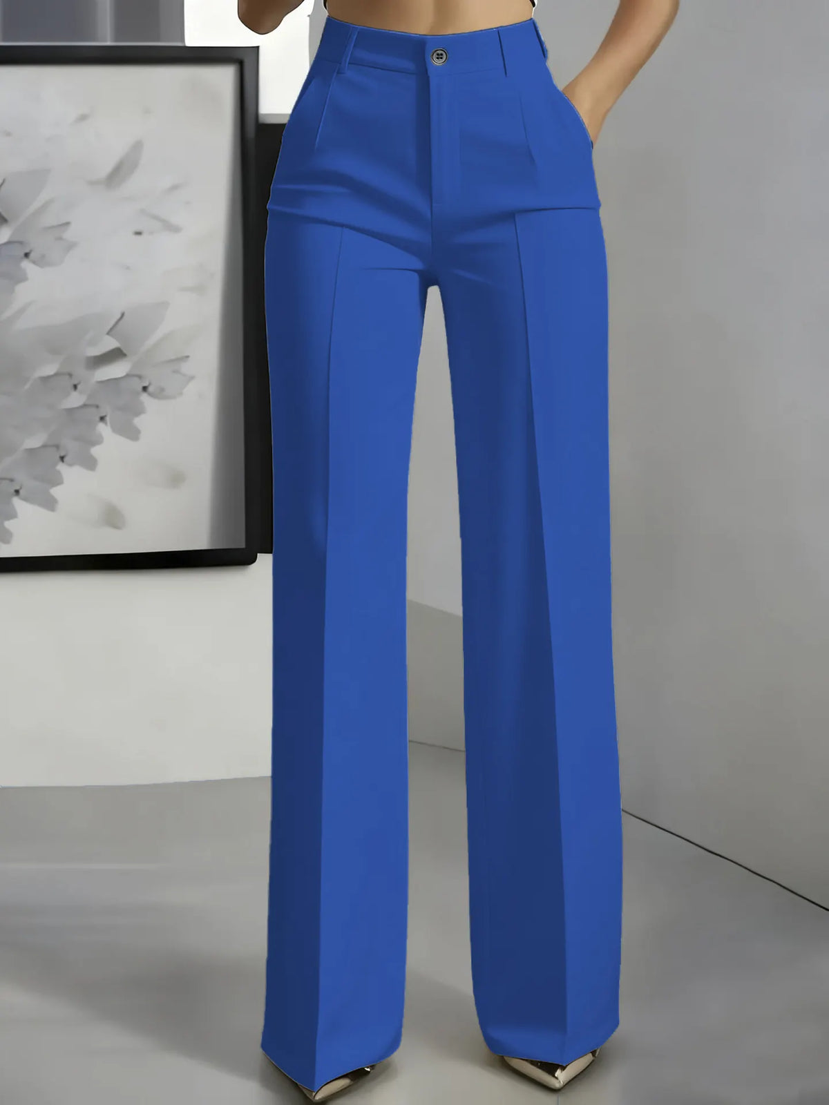 🎉🎉New high-waisted, straight-leg, minimalist suit pants