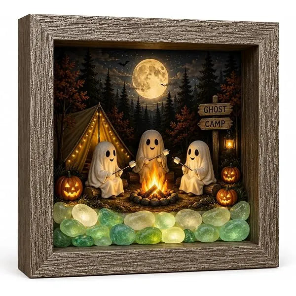 💡DIY 3D Light-Up Halloween Shadow Box Kit🎃