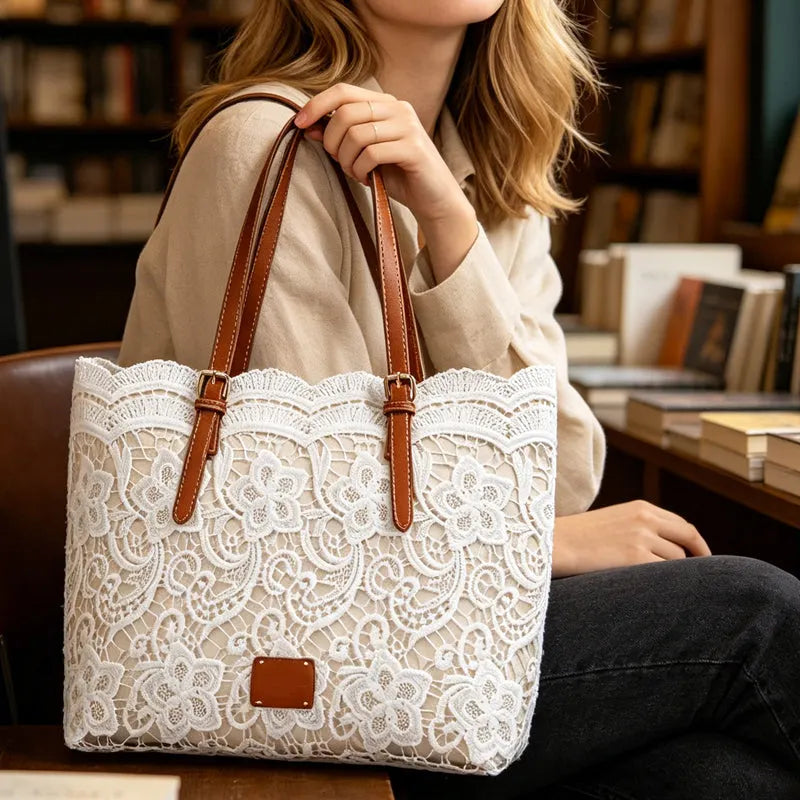 🤍Vintage Lace Shoulder Bag