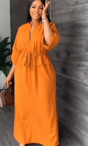 💃Summer casual side slit work dress