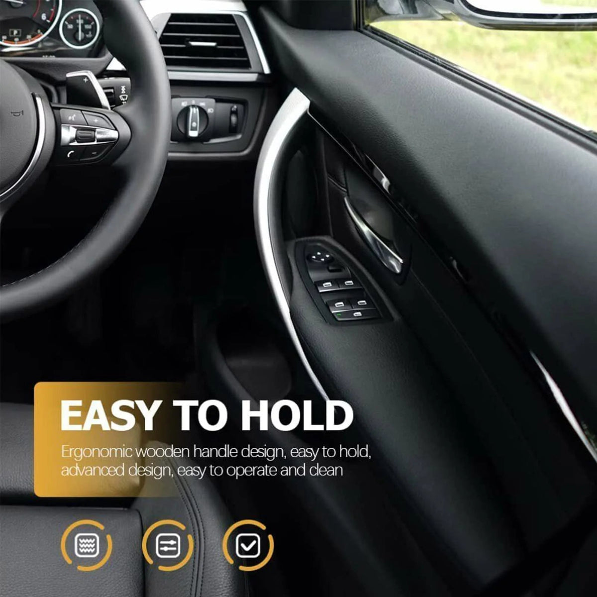 🚗Car interior cleaning brush with logo