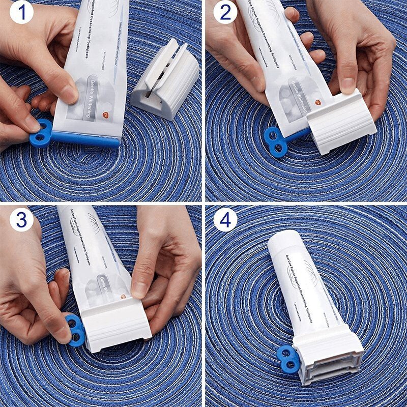 Rolling toothpaste squeezer