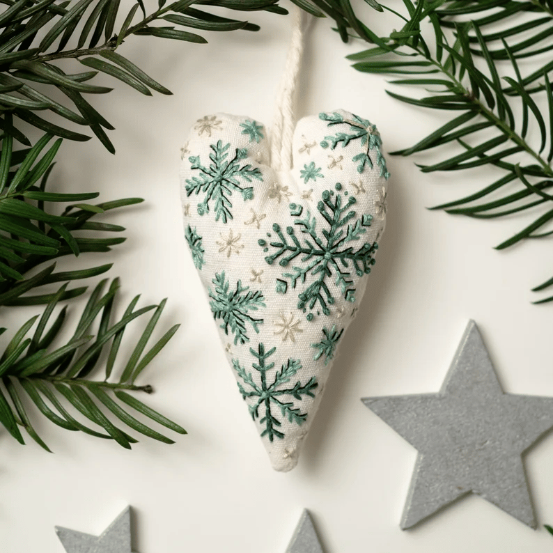 🎄Pre-Christmas Shopping: DIY Heart-Shaped Hand-Embroidered Christ Figures🎅