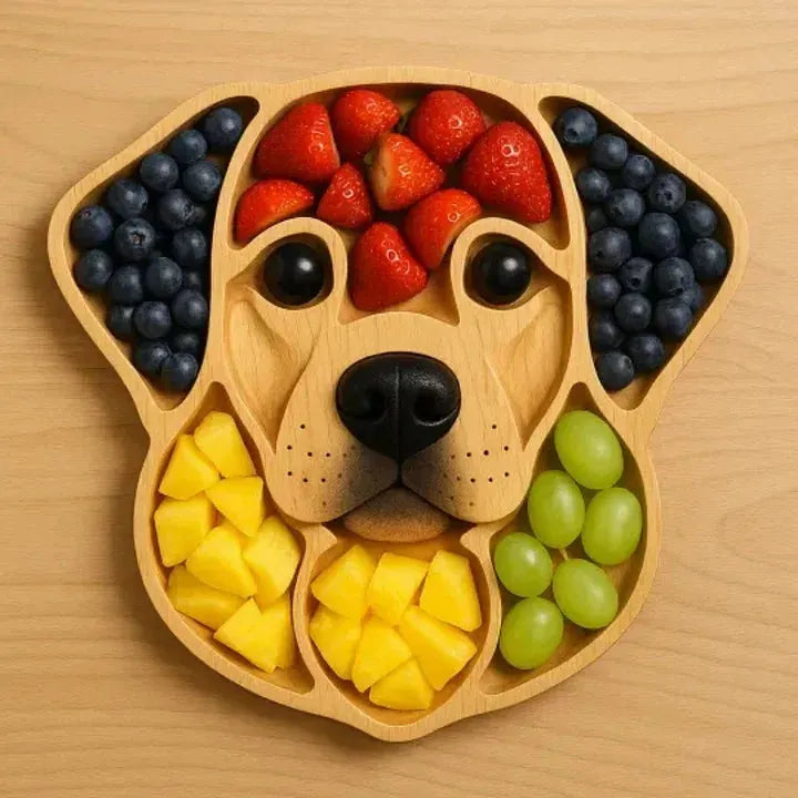 🍒Animal-shaped wooden divider platter
