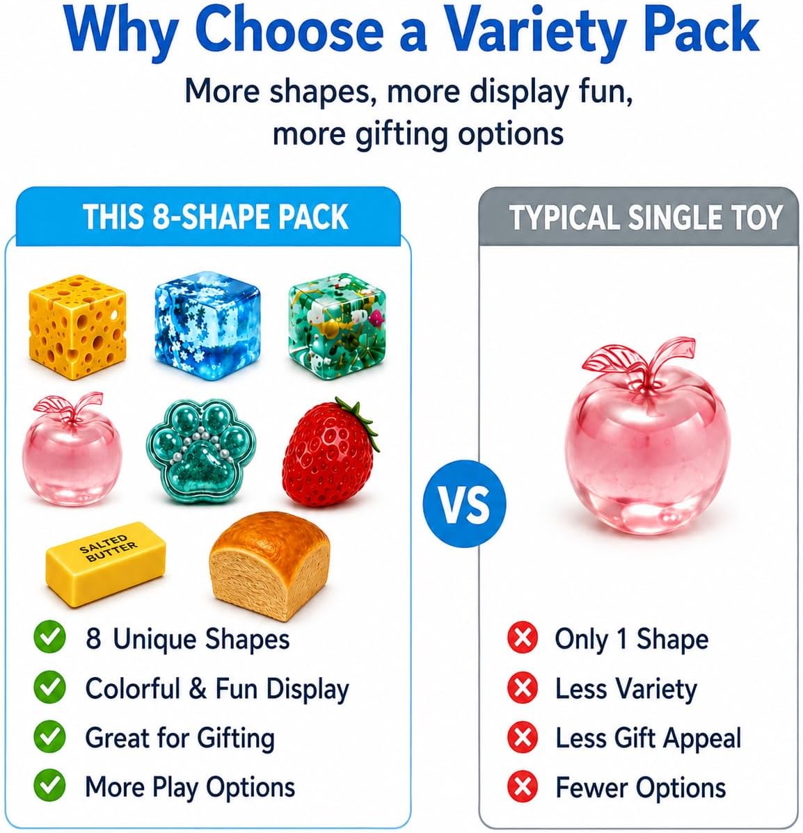 🚨🎁Fun for the Whole Family –Fun Stress-Relief Toy Set (8-Piece Pack)