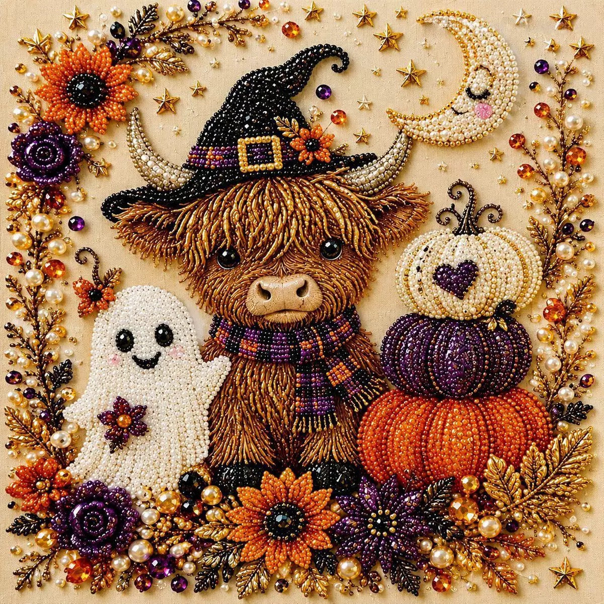 🎃👻Halloween Ghost Pearl Art DIY Kit