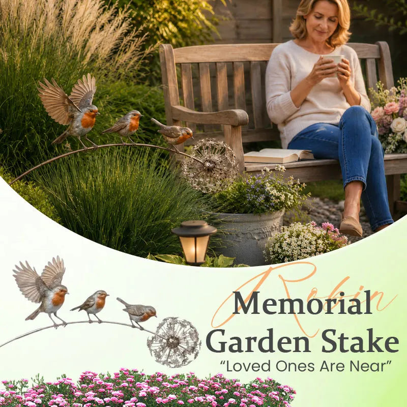 🕊️Robin Garden Stake 🤍- Family is Nearby Garden Decoration