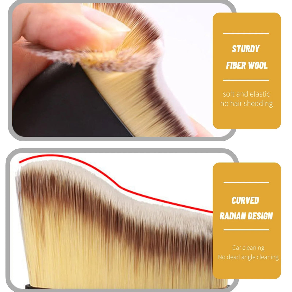 🚗Car interior cleaning brush with logo