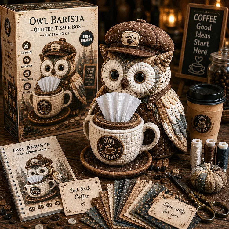⚡New Arrival🧵DIY Animal-Themed Patchwork-Style Tissue Box Kit
