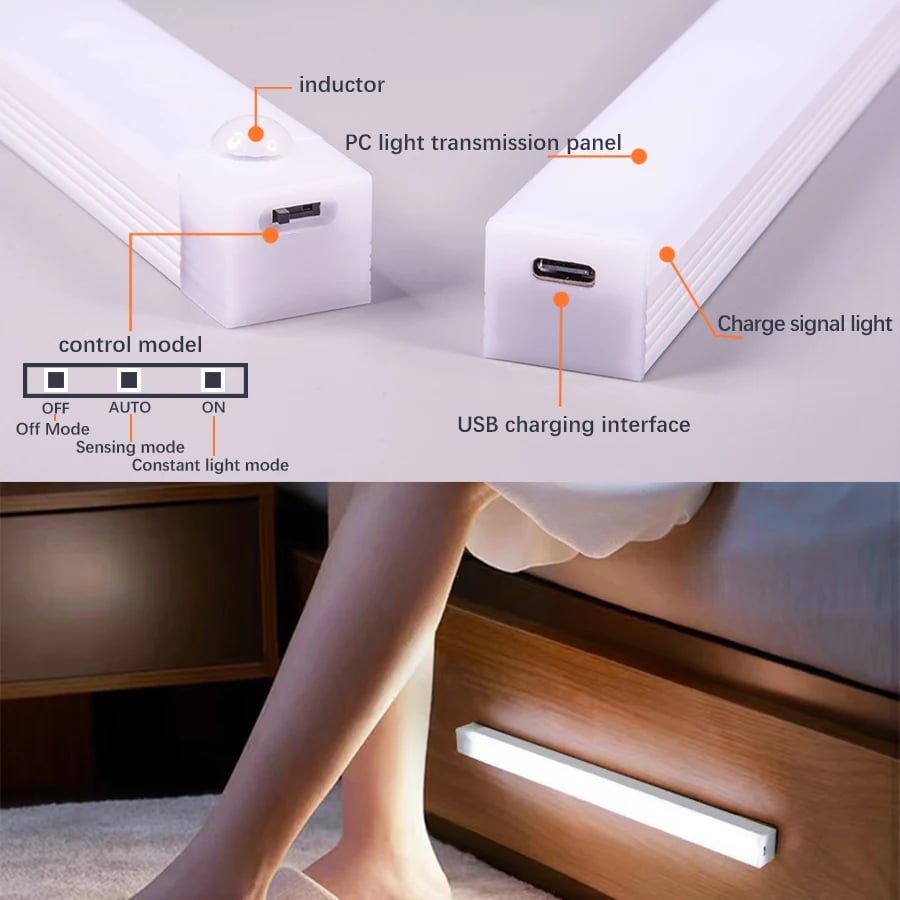 🔥Punch-free Smart Sensor Magnetic Rechargeable LED Lights✈Fast Worldwide Shipping