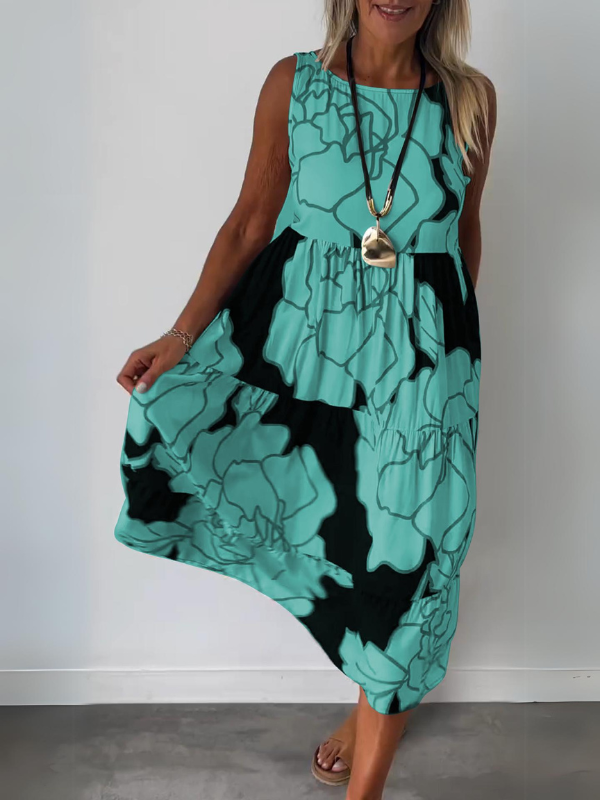 Off The Shoulder Printed Dress