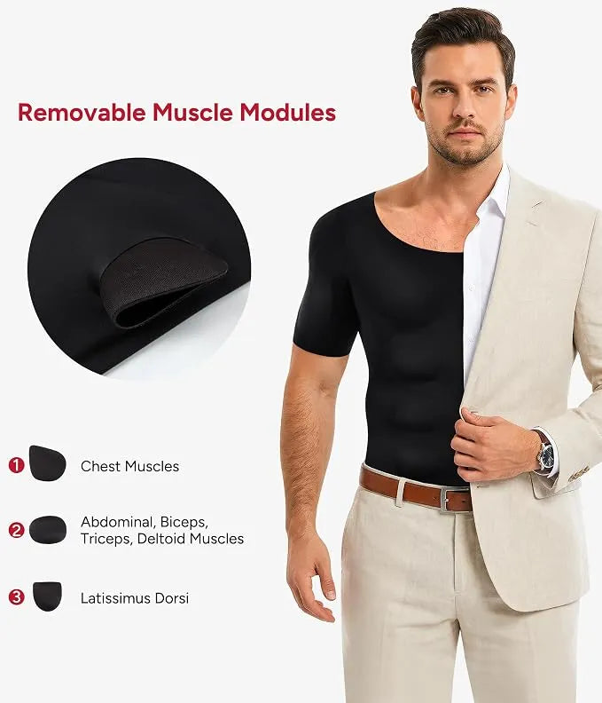 🦾Men's Fake Muscle T-ShirtsReshape a more powerful appearance