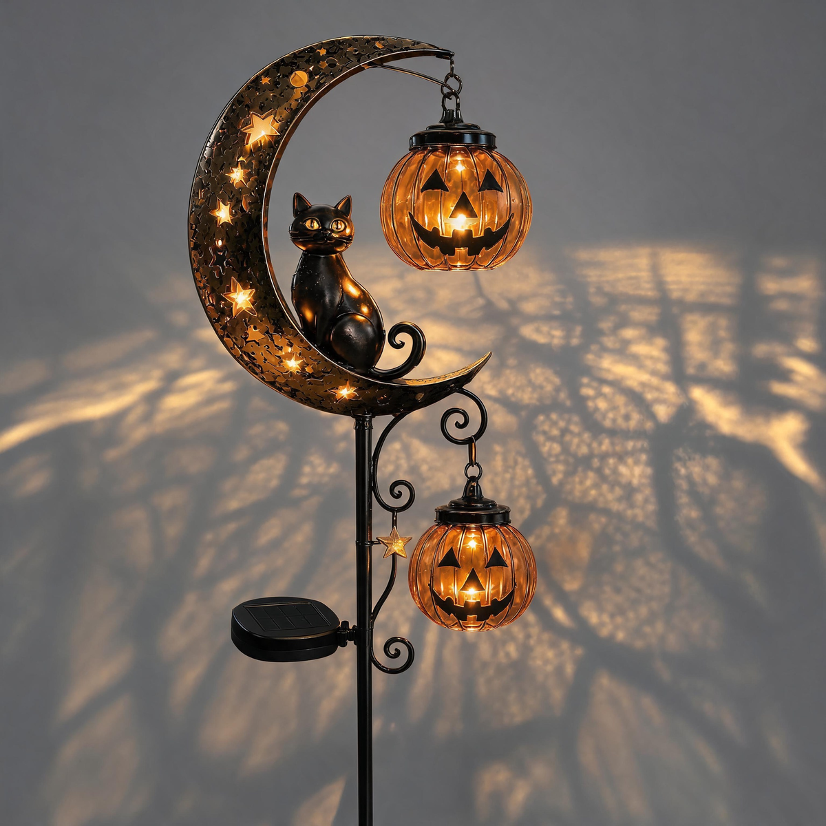 🎃 Halloween Early Bird Sale 🎃Pumpkin Moon Garden Stake Light