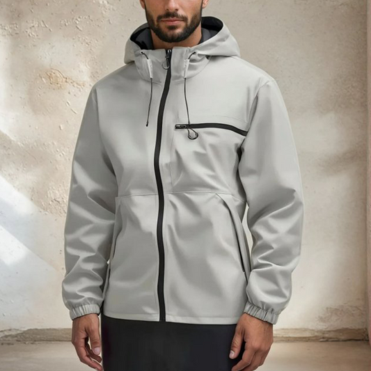 Outdoor Sports Solid Color Jacket For Men